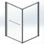 Binnenschuifdouchecabine - Naar Binnen Openende Schuifdeur En Zijpaneel - Ruimtebesparend - Omkeerbaar - 6mm Veiligheidsglas - 90x90x200 Cm - Gunmetaal - Helder Glas - Afbeelding 3