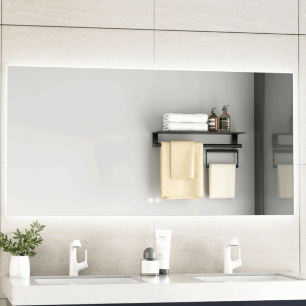 Erfu Miroir Led Anti Brouillard 120x60cm