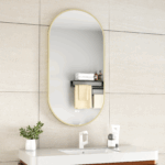 Erfu Mirror Led Anti Fog W50xh100cm Gold