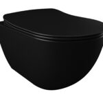 WC SUSPENDU DESIGN - NOIR MAT