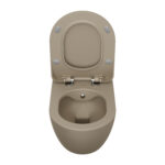 Wc Suspendu Rimoff Avec Hygiène (Bidet) Inox - Mat Cappuccino – Image 2