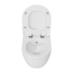 Wc Suspendu Rimoff Blanc Mat, Avec Hygiène (Bidet) Inox - Afbeelding 2