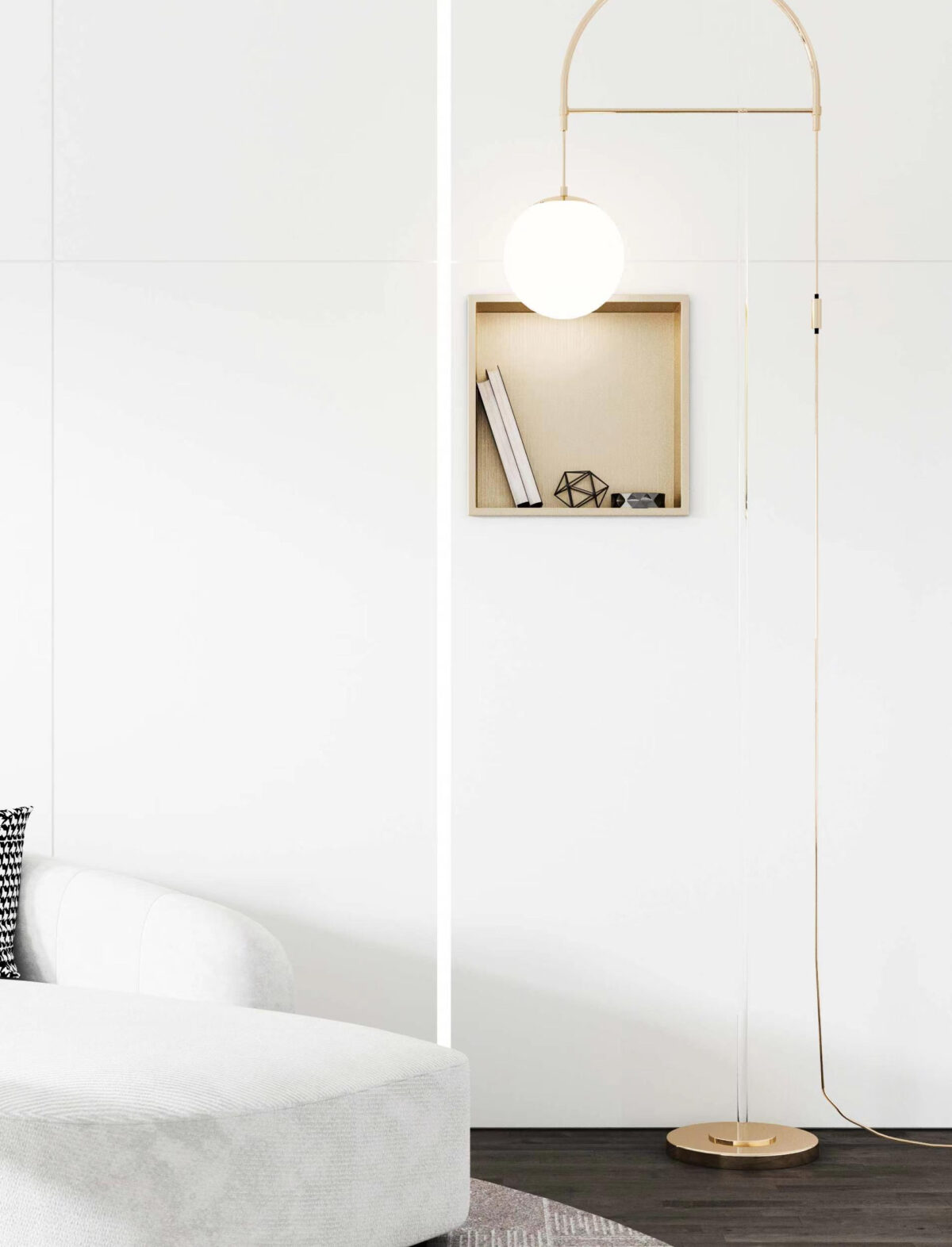 ALONI NICHE ENCASTRÉE (300X300X100MM) - OR BROSSÉ - Image 3