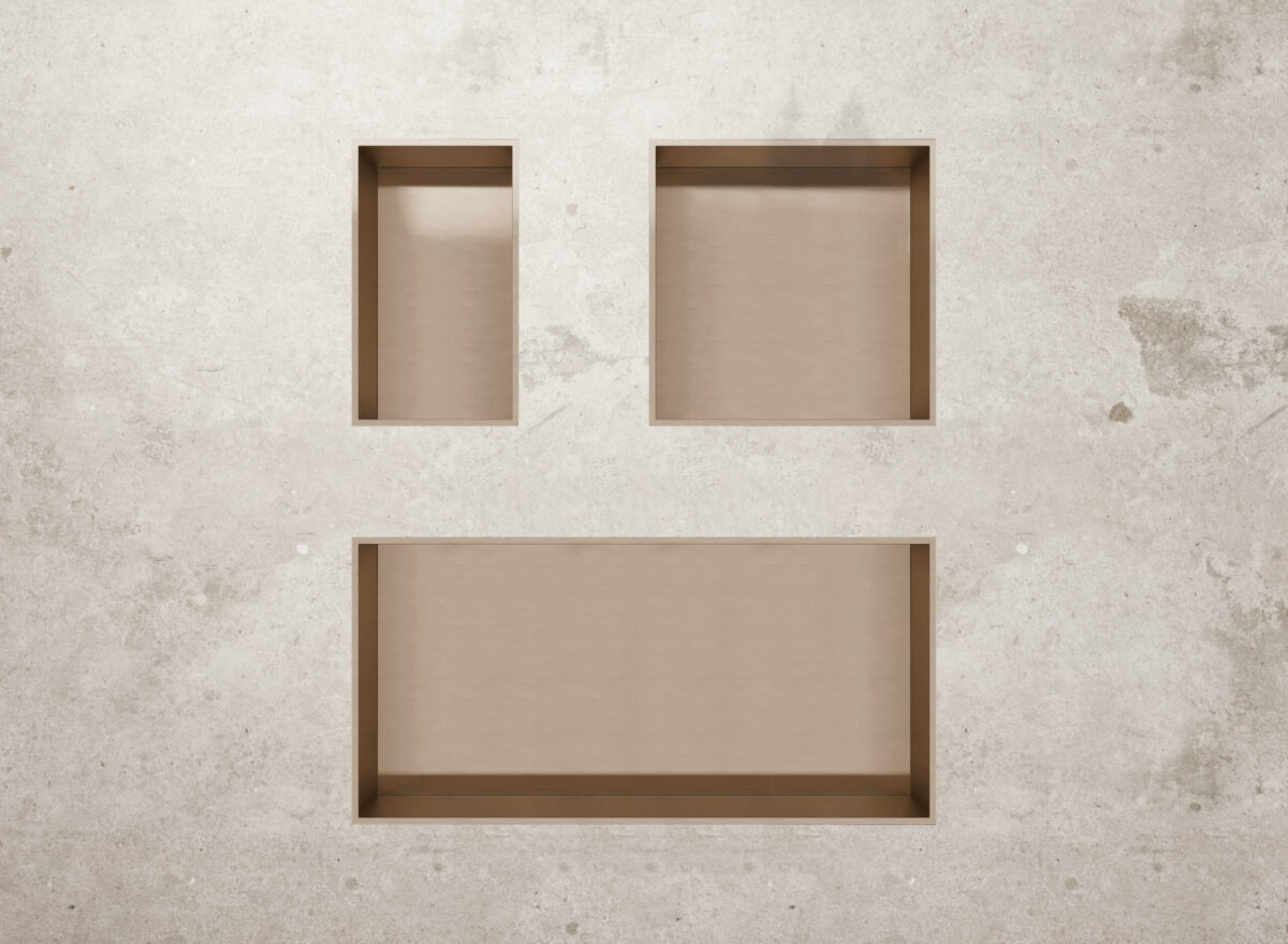 ALONI NICHE ENCASTRÉE (300X600X100MM) - CUIVRE BROSSÉ - Image 3