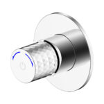 ALONI FLOW MITIGEUR DE BIDET - BOUTON POUSSOIR - EAU FROID - ENCASTRÉ - CHROME