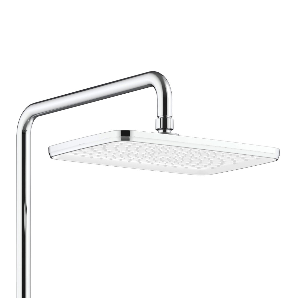 Aloni Robinet De Douche Thermostatique Avec Tablette Chrome Blanc - Afbeelding 2