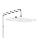 Aloni Robinet De Douche Thermostatique Avec Tablette Chrome Blanc - Afbeelding 2
