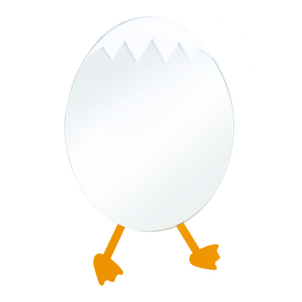 CREAVIT DUCKY MIROIR EN FORME DE PETIT OEUF - JAUNE