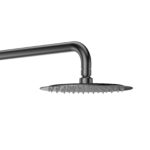 Ensemble De Douche À Pluie Aloni Optima Rondo - Thermostatique - Monté En Saillie - Gunmetal – Image 2