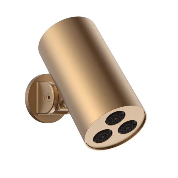 UNIFORMA DOUCHE DE TÊTE CYLINDRE – 1 JET – MONTAGE MURALE – 8X15 CM – BRUN BRONZÉ (PVD)