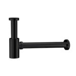 UNIFORMA SIPHON POUR LAVABO ET LAVE MAINS – NOIR MAT (PVD)