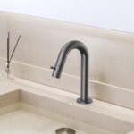 Stria Koudwaterkraan - Gebogen Uittuit - Zonder Afval - Gunmetaal (Pvd) - Afbeelding 2