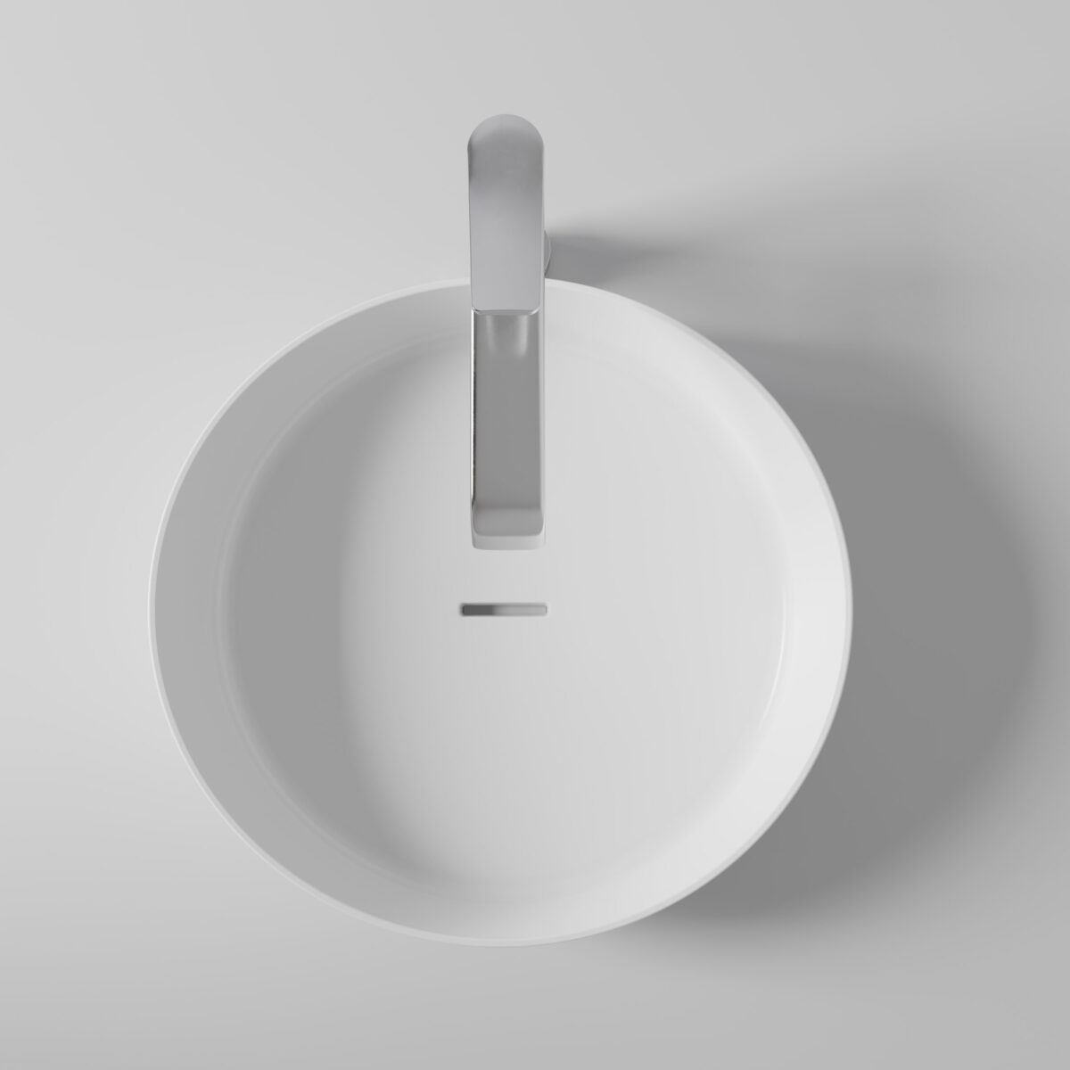 Creavit Ruby Rb140 Lavabo - Comptoir - Céramique - Sans Trop-Plein - Sans Trou Pour Robineterie - 40x10x40 Cm - Blanc Brillant – Image 2