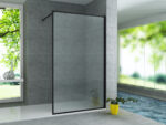 PAROI DE DOUCHE PROFIL/BORD NOIR100X200CM 8MM