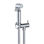 ALONI MITIGEUR DE BIDET - DOUCHETTE - FLEXIBLE DE DOUCHE - SUPPORT - CHROME
