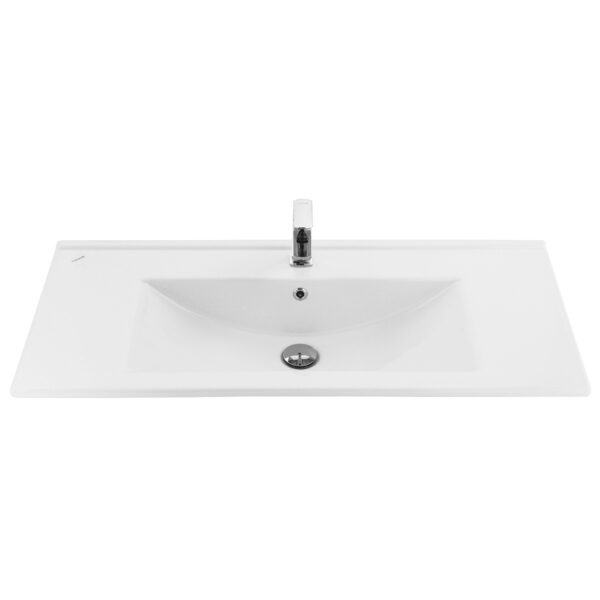 VASQUE EN CÉRAMIQUE (45X100CM) - BLANC