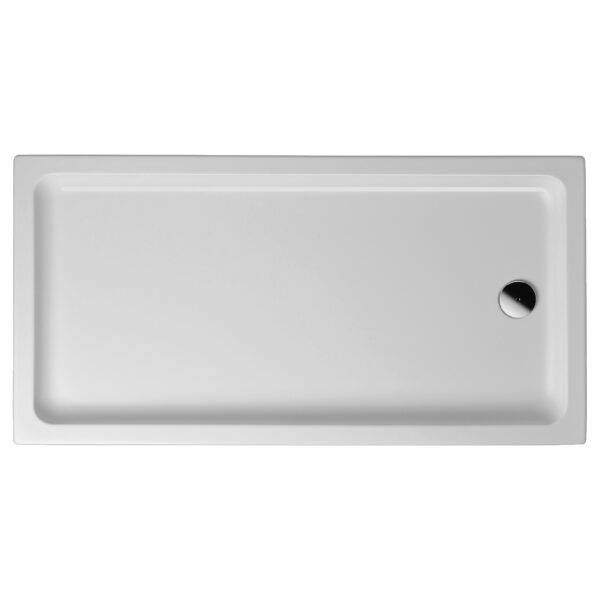 ALONI RECEVEUR DE DOUCHE - RECTANGULAIRE - ACRYLIQUE - 120X80X4 CM - BLANC BRILLANT