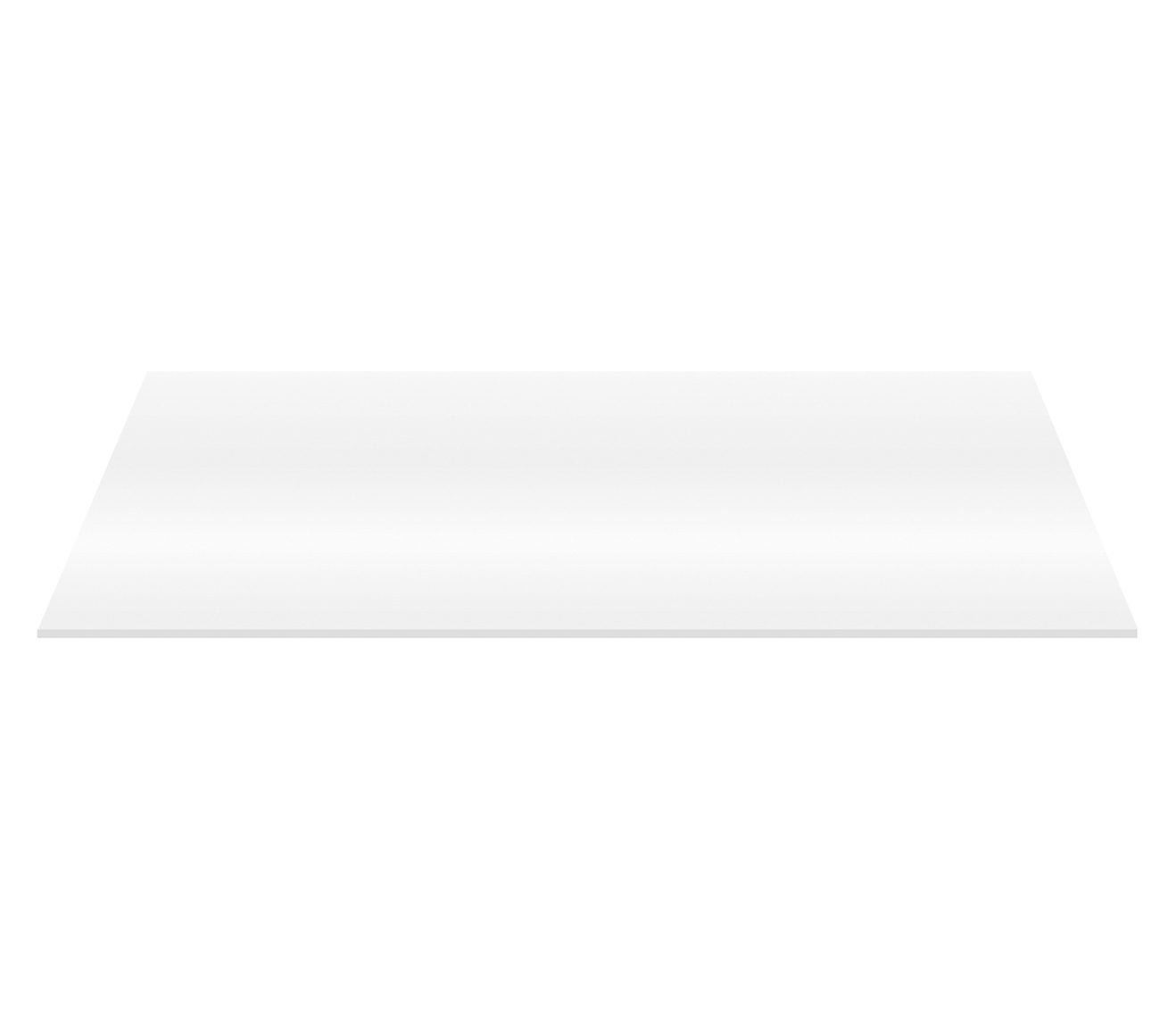 TW120.02A.jpg ALONI TABLETTE EN MDF (118.4X45.5X2.6 CM) - BLANC BRILLANT - Image 1