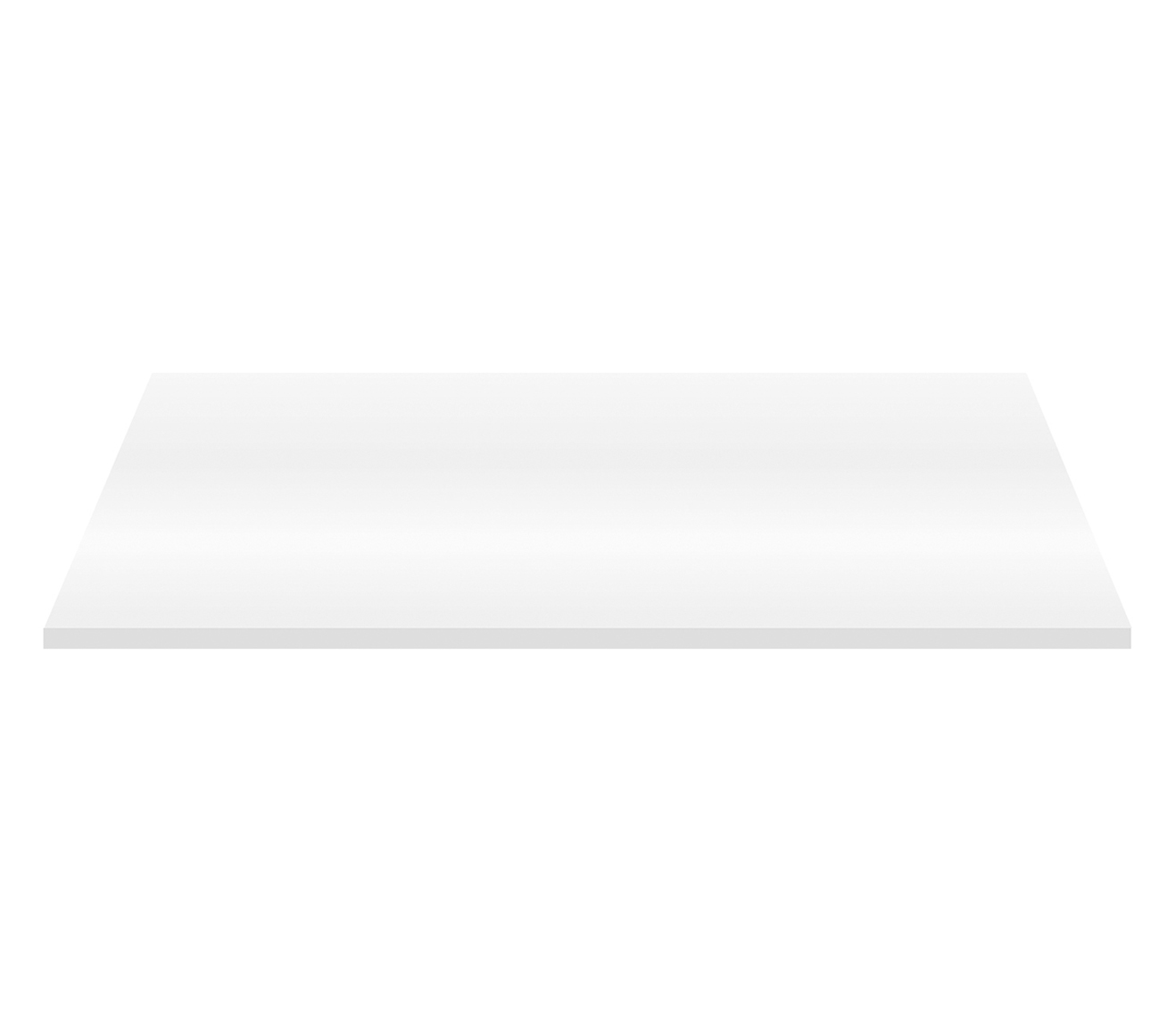 TW160.02A.jpg ALONI TABLETTE EN MDF (152.4X45.5X2.6 CM) - BLANC BRILLANT - Image 1