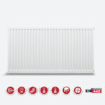 Radiateur À Panneau Erfu 40x140 Cm - Type 33 - 2395 Watts - Blanc Ral 9016