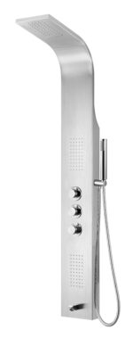 Panneau De Douche Thermostatique Chrome Mat