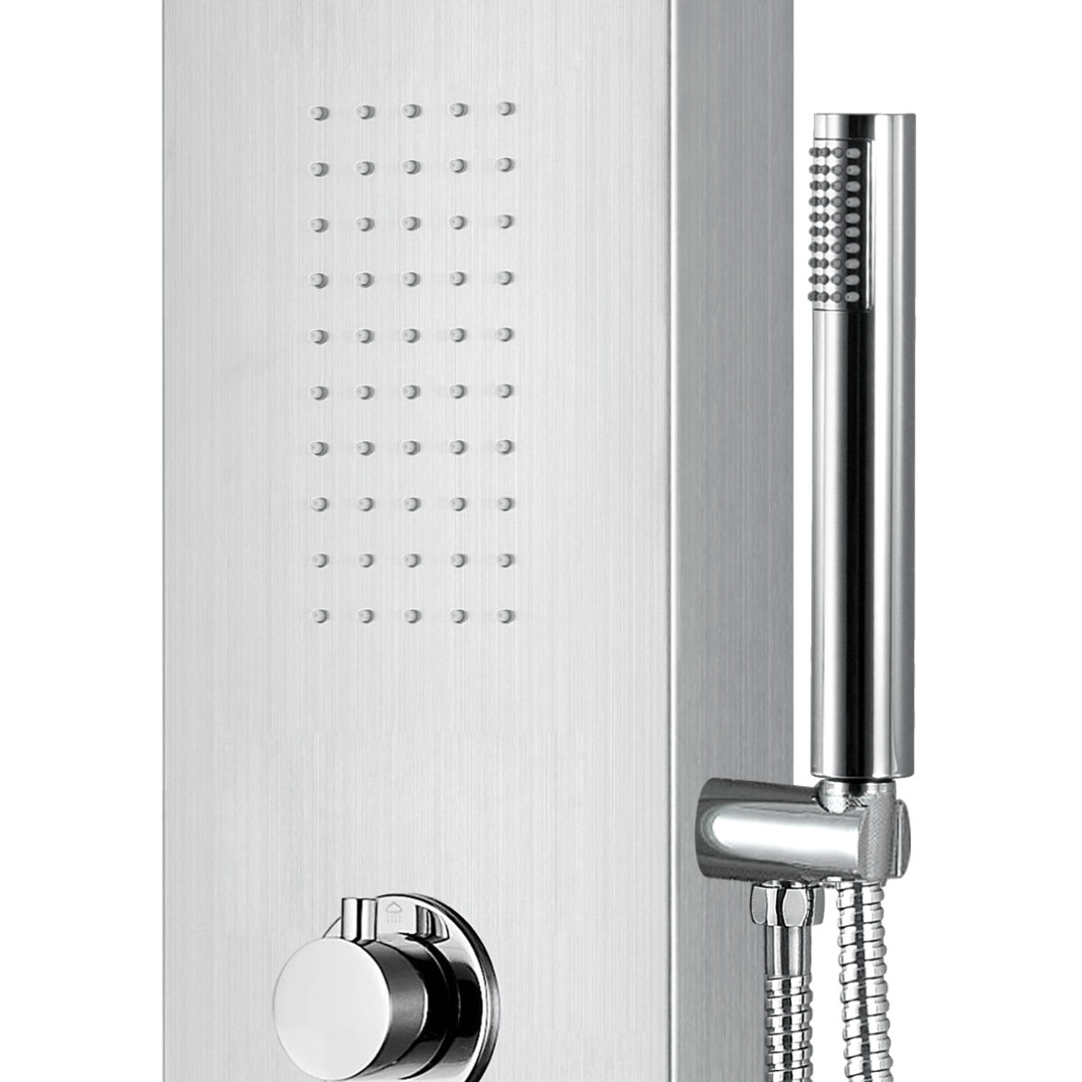 Erfuthermostatic Shower Panel - Matt Chrome - Image 4