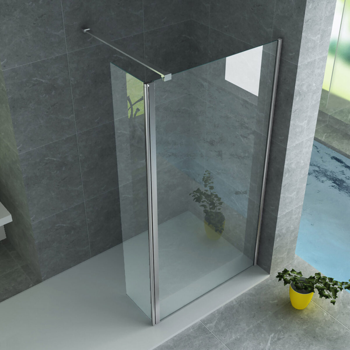 ALONI PANNEAU LATÉRAL PIVOTANT 8MM (50X200CM) - Image 2