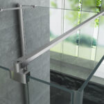 ALONI CABINE DE DOUCHE EN U AVEC 2 PORTES PIVOTANTES ET 2 PAROIS LATÉRALES - TRAITEMENT ANTI-CALCAIRE - VERRE DE SÉCURITÉ 8MM - 90X90X195 CM - CHROME - VERRE CLAIR - Image 4
