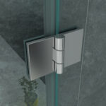 Aloni Douchecabine Met Scharnierendeur, Vast Paneel En Zijpaneel - Met Anti-Kalkbehandeling - Omkeerbaar - 8mm Veiligheidsglas - 80x120x195 Cm - Chroom - Helder Glas - Afbeelding 5