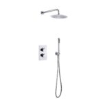 ALONI SET DE DOUCHE THERMOSTATIQUE ENCASTRÉ AVEC DOUCHE DE PLUIE (Ø25CM) - CHROME