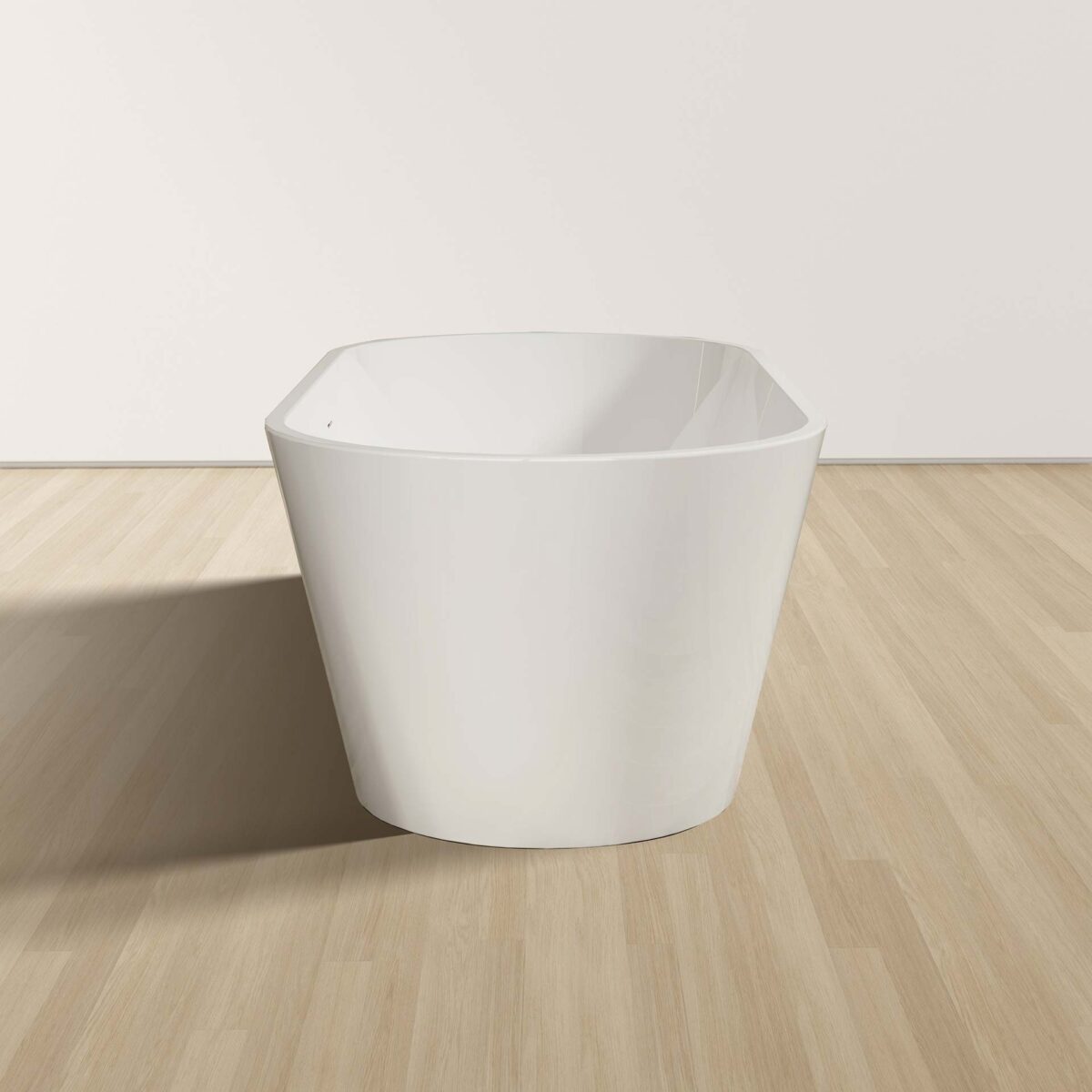 Baignoire Autoportante Aloni Rondo - Avec Vidange Et Vidage À Clic - Acrylique - 180x80x58 Cm - Blanc Brillant – Image 4