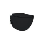 Creavit Rimoff Wc Suspendu Avec Bidet Eau Chaude/Eau Froide - Noir Mat