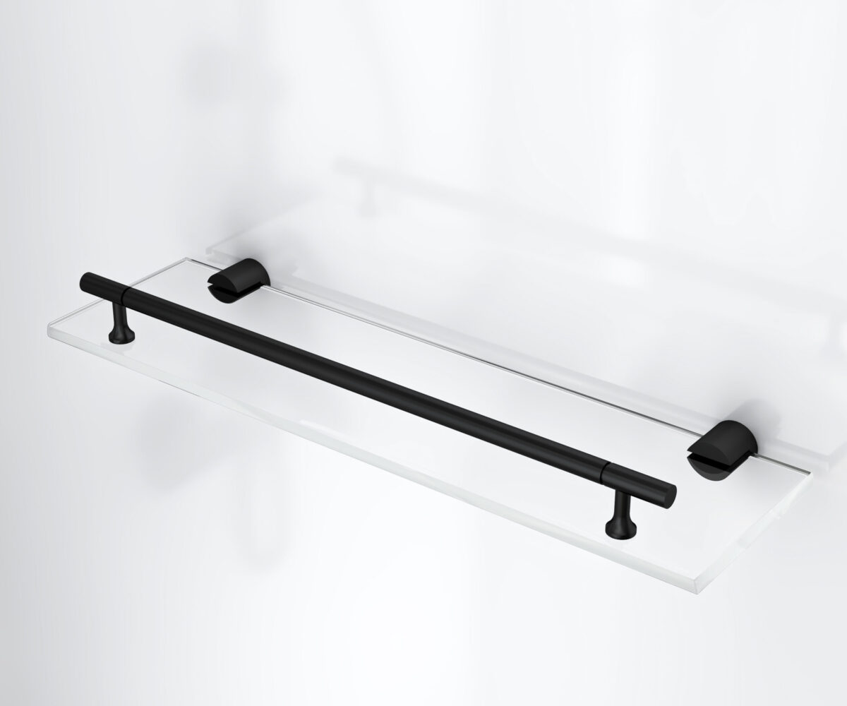 Cabine De Douche Complète Rimo Avec Porte Battantes - Réversible - 90x215x90 Cm - Noir Mat - Verre Clair – Image 5