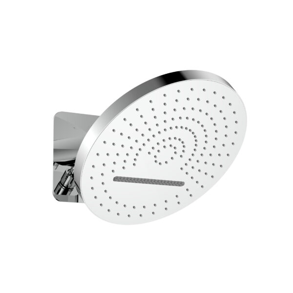 UNIFORMA DOUCHE DE TÊTE TROPICAL RAIN XL – 2 JETS – MONTAGE MURALE – AVEC BOÎTIER D’ENCASTREMENT – 32 CM – CHROME