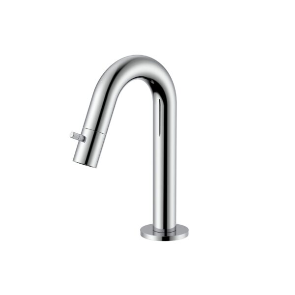 STRIA ROBINET EAU FROIDE – BEC COURBÉ – SANS BONDE – CHROME