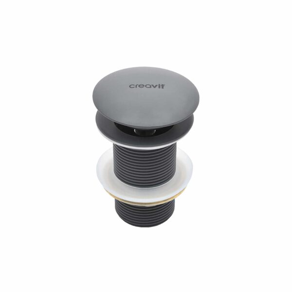 CREAVIT BONDE CLIC-CLAC 5/4" - AVEC TROP-PLEIN - ANTHRACITE MAT