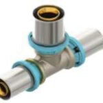 Erfu Multi-Layer Crimp Tee 20 Mm X 20 Mm X 20 Mm – Dvgw Certified Press Fitting, Multi-Profile U/H/Th