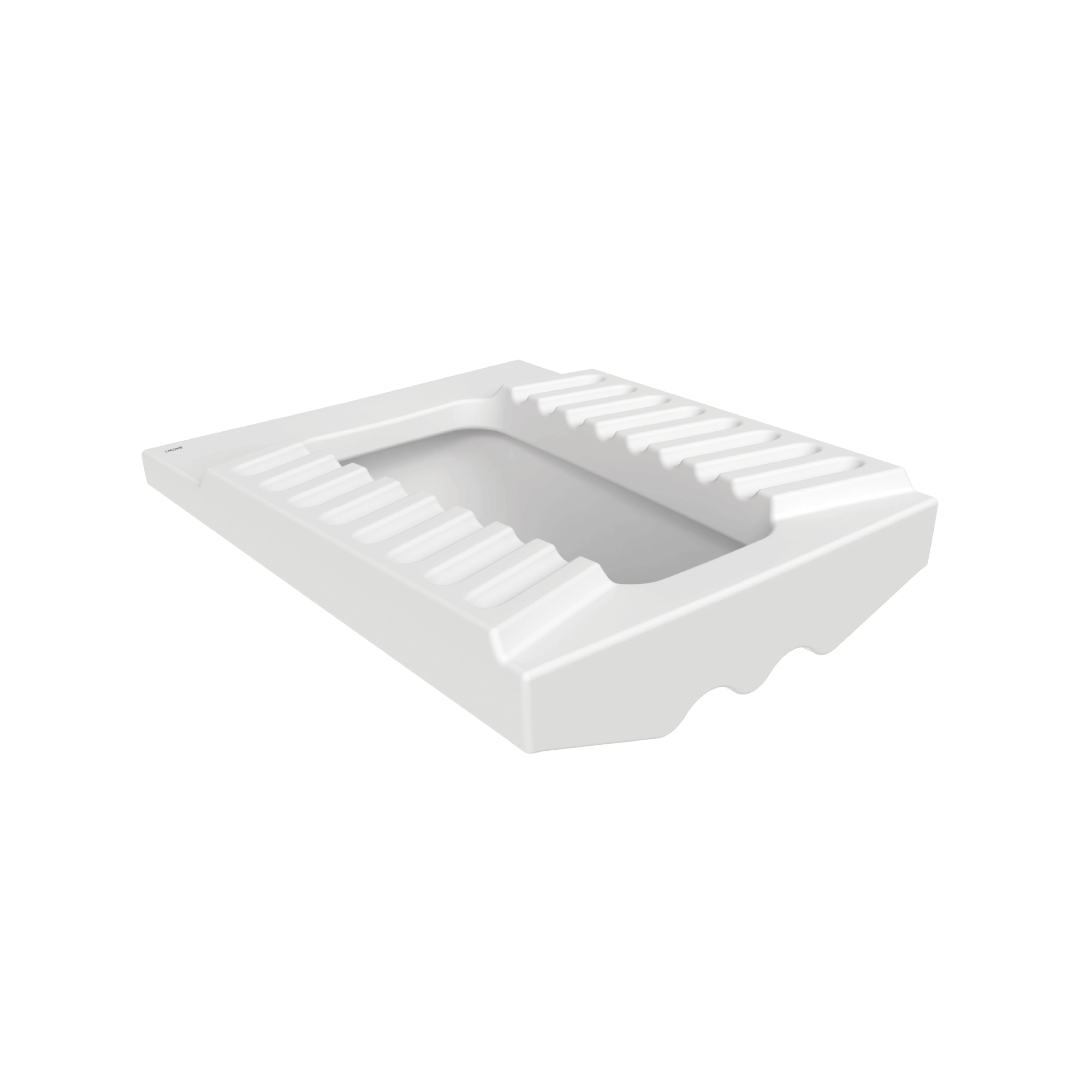 tp570-00CB00E-000020-20picture.png CREAVIT WC SQUAT - WC AU SOL - BORD FERMÉ - 48,5X20X58,5 CM - BLANC BRILLANT - Image 1