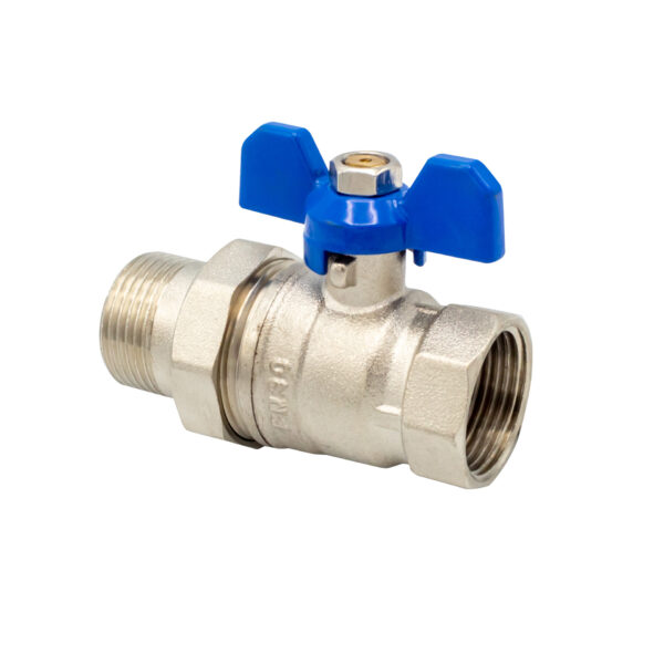 Vanne Ã€ Bille Mf Et Ecrou Libre 3/4" - Bleu