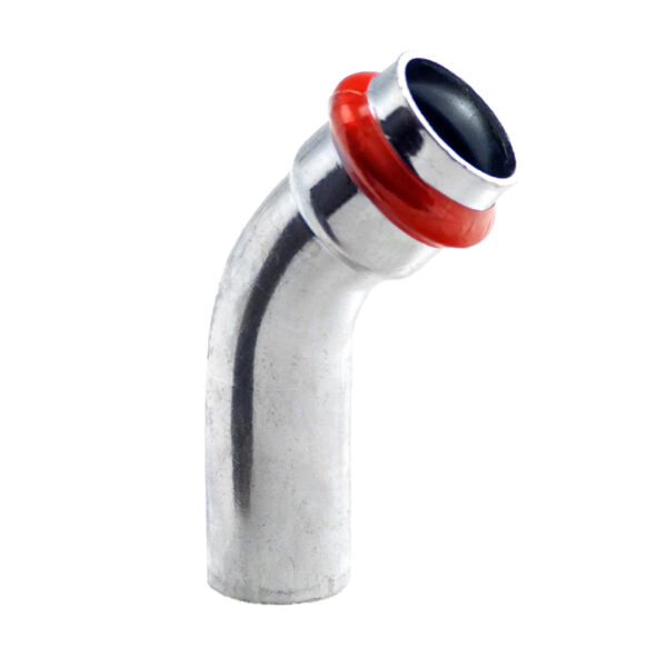 Press Acier 'V'galvanisé Coude 45° Mf 18 C23zdvilbp