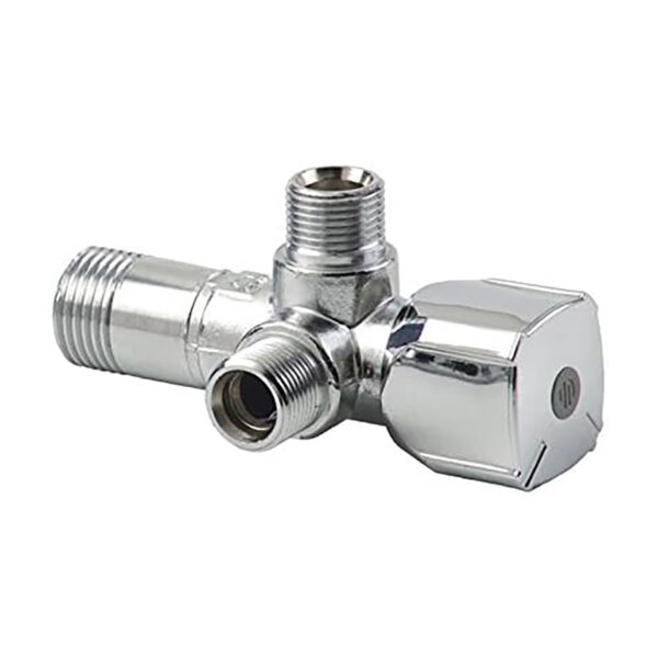 Robinet D'arret Angl Double Twin Agree Belgaqua