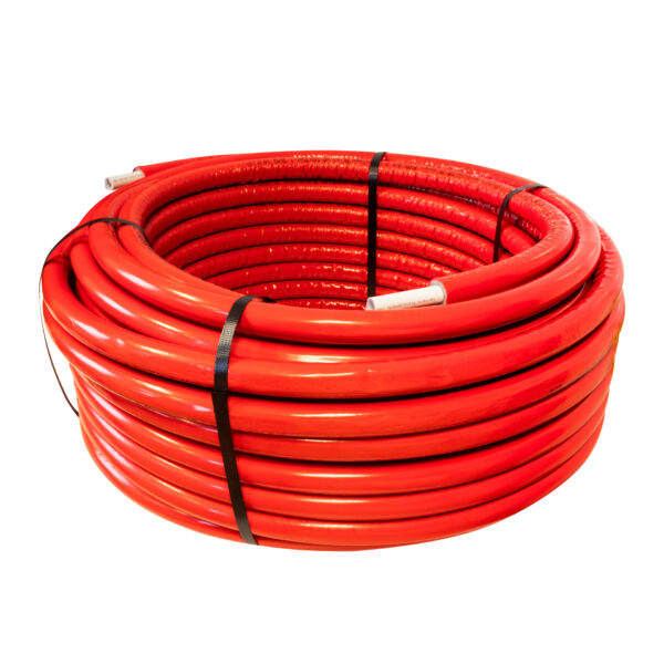 Tubes Pert-Al-Pert Multi-Couche Isole Pu 6mm -20x2-50m - Rouge