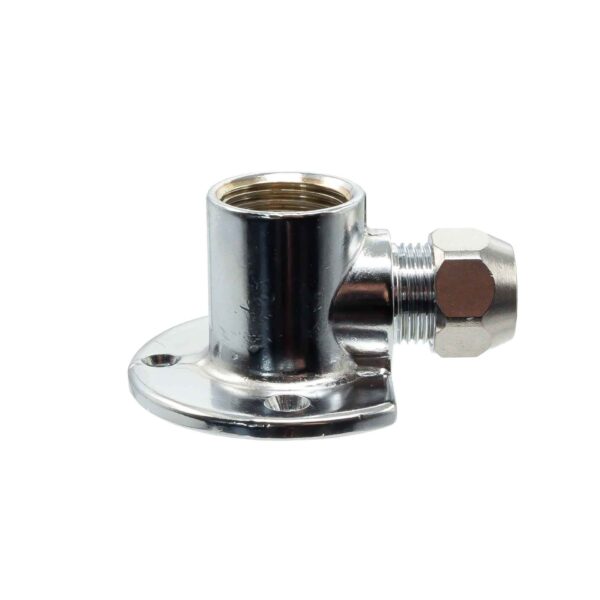 Muurplaat Verchroomd 7471 1/2x10