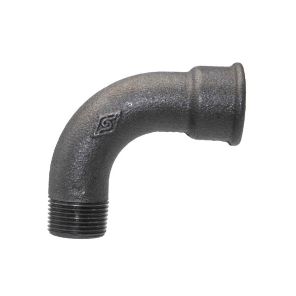 Bocht 1 3/8mf Zwart (Ref 1 3/8 Zwart)