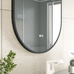 Erfu Miroir Led Anti Brouillard L50xh100cm Noir Mat – Image 3