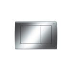 Teceplanus Wc-Bedieningsplaat Voor Duospoeltechniek, Glanzend Chroom