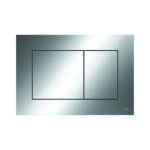 Tecenow Plaque De Déclenchement Wc -Double Chasse - Chrome Brillant