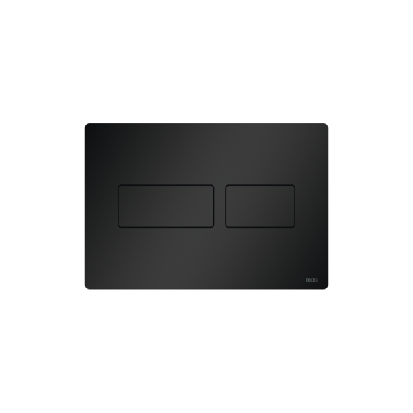 Plaque De Déclenchement Wc Tecesolid, Double Touches, Noir Mat