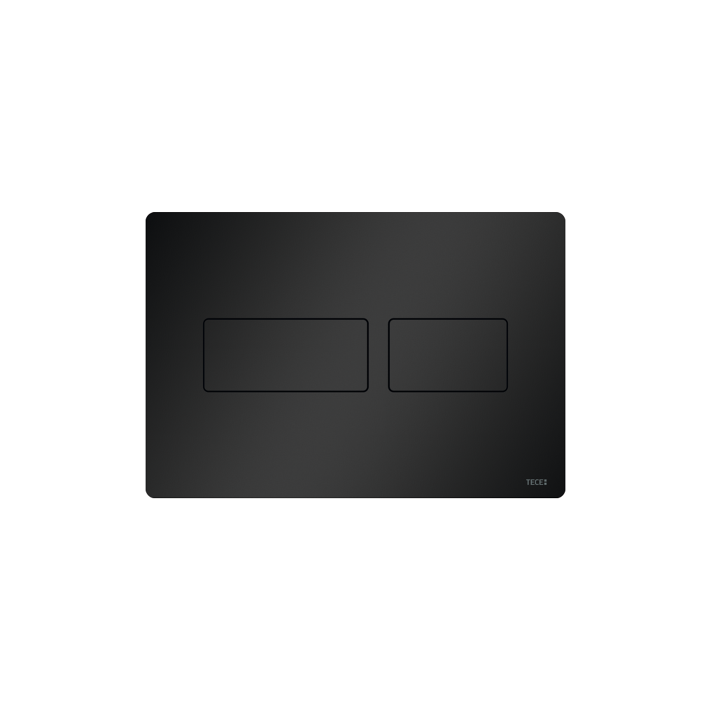 9240416.png PLAQUE DE DÉCLENCHEMENT WC TECESOLID, DOUBLE TOUCHES, NOIR MAT - Image 1