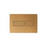 PLAQUE DE DÉCLENCHEMENT WC TECESOLID, DOUBLE TOUCHES, LAITON BROSSÉ AVEC STRUCTURE EN DIAMANT